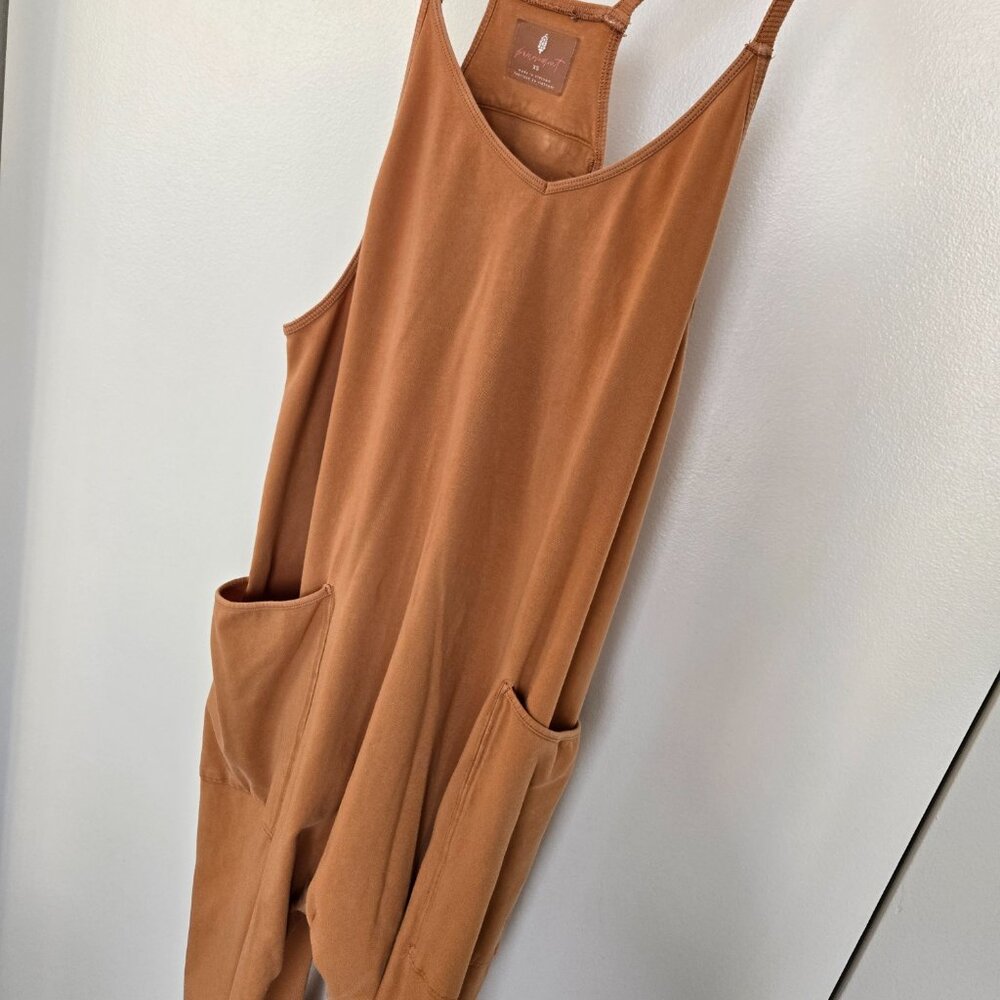 FREE PEOPLE FP Movement Hot Shot Onesie in PUMPKIN - SIZE XS